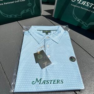 Masters 1934 Berckmans Place Performance Golf Polo Shirt Size Large